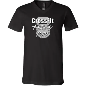 CrossFit Fairway Park - 100 - Squared - Men's V-Neck T-Shirt