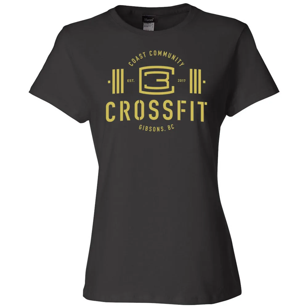 CrossFit Gibsons - 200 - New Logo (Gold) Women's T-Shirt