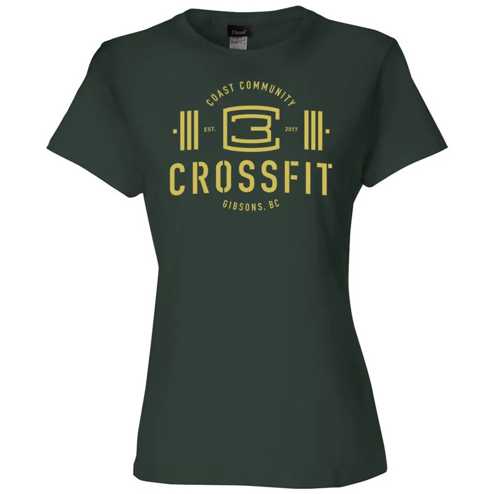 CrossFit Gibsons - 200 - New Logo (Gold) Women's T-Shirt