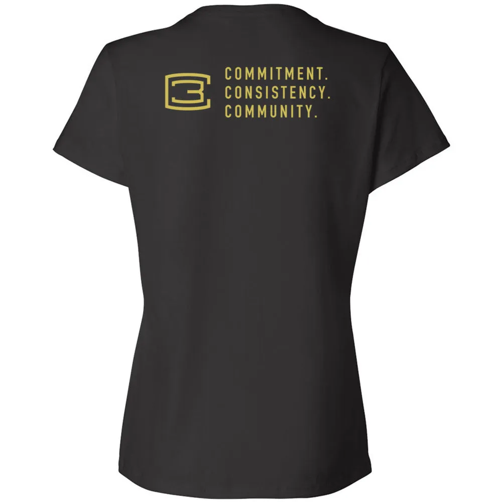 CrossFit Gibsons - 200 - New Logo (Gold) Women's T-Shirt