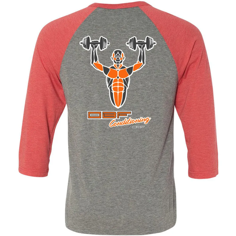 CrossFit OBF - 202 - Conditioning - Men's Baseball T-Shirt