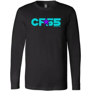 CrossFit S5 - 100 - Cyan Star 3501 - Men's Long Sleeve T-Shirt