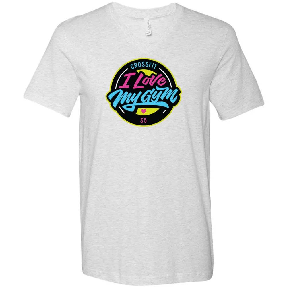 CrossFit S5 - 100 - I Love My Gym - Men's V-Neck T-Shirt