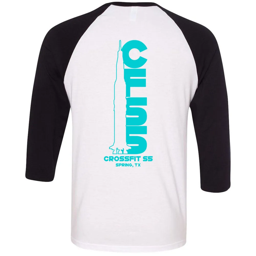 CrossFit S5 - 100 - Rocket Back - Men's Baseball T-Shirt