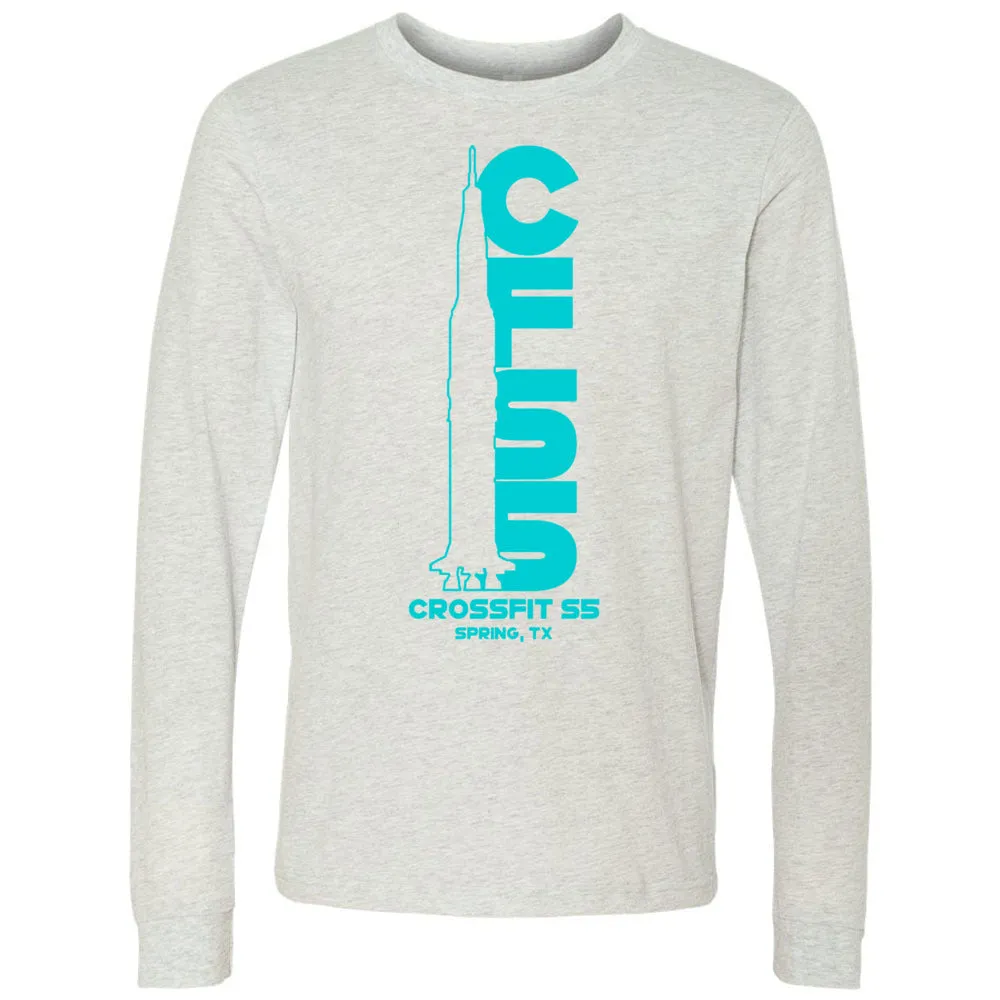 CrossFit S5 - 100 - Rocket Cyan 3501 - Men's Long Sleeve T-Shirt