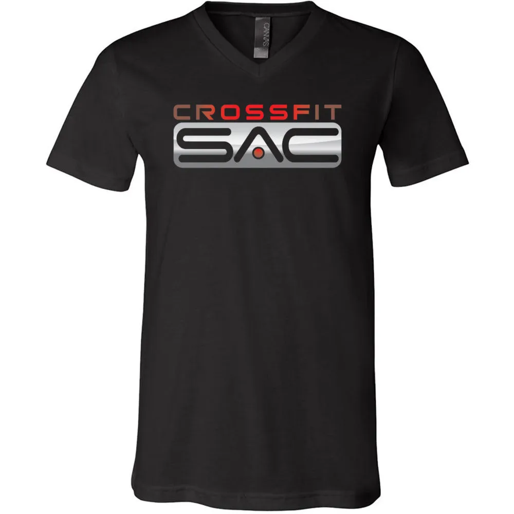 CrossFit SAC - 100 - Standard - Men's V-Neck T-Shirt