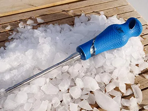 Cuda Stainless Steel Ice Pick for Breaking Ice (18119),Blue