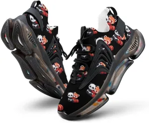 Cute Panda and Red Panda Men's Running Shoes Lightweight Walking Shoe Breathable Sneaker