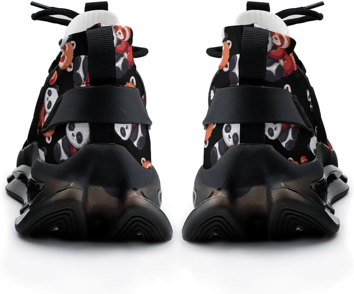 Cute Panda and Red Panda Men's Running Shoes Lightweight Walking Shoe Breathable Sneaker