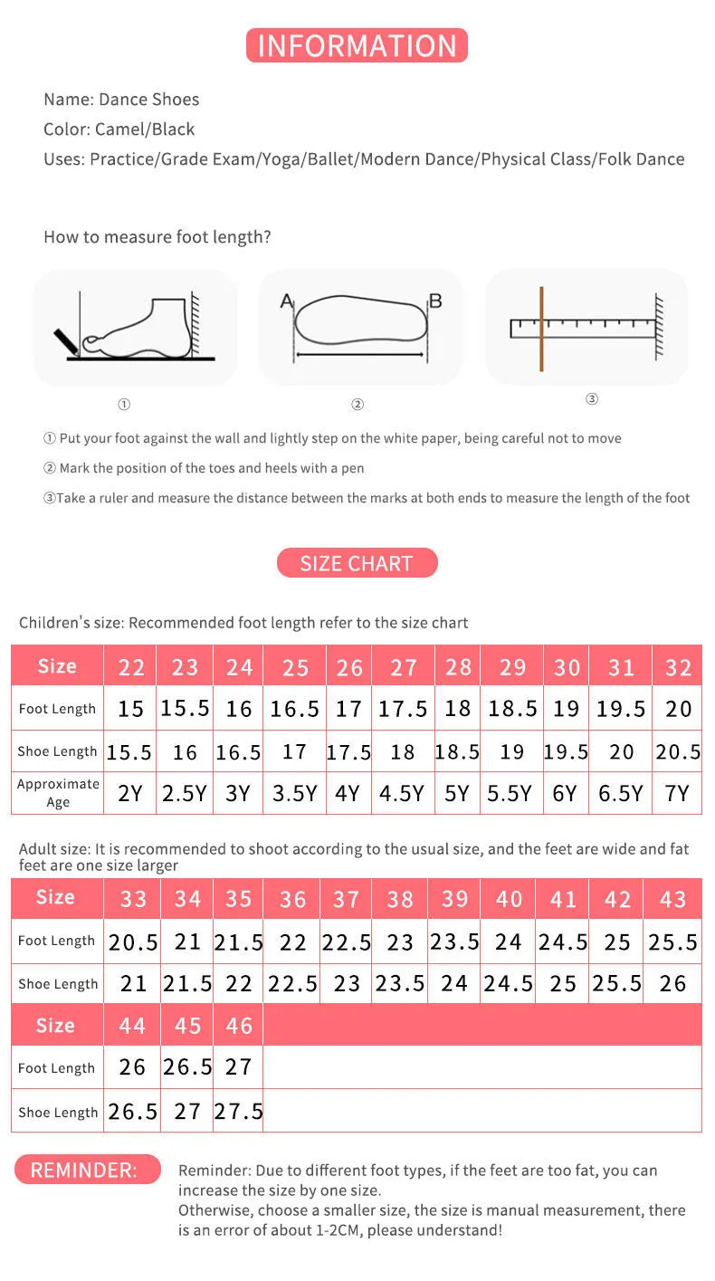 Dance Shoes Soft Sole Teacher Special Ballet Shoes Training Shoes
