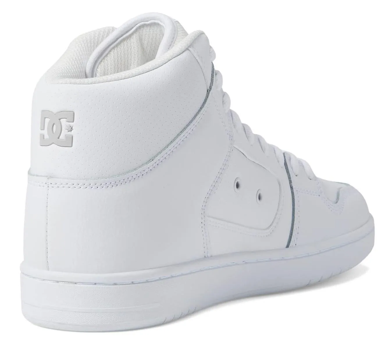 DC Manteca 4 Hi White Grey Mens Leather Skate Trainers
