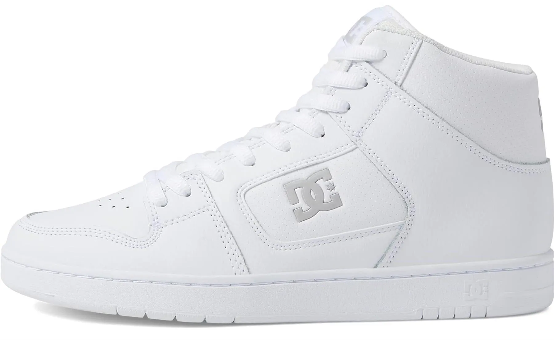 DC Manteca 4 Hi White Grey Mens Leather Skate Trainers