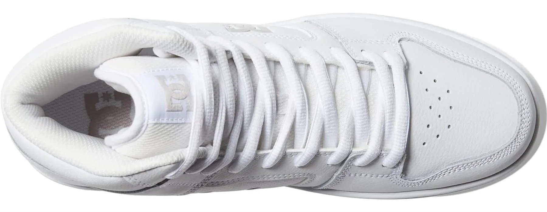 DC Manteca 4 Hi White Grey Mens Leather Skate Trainers