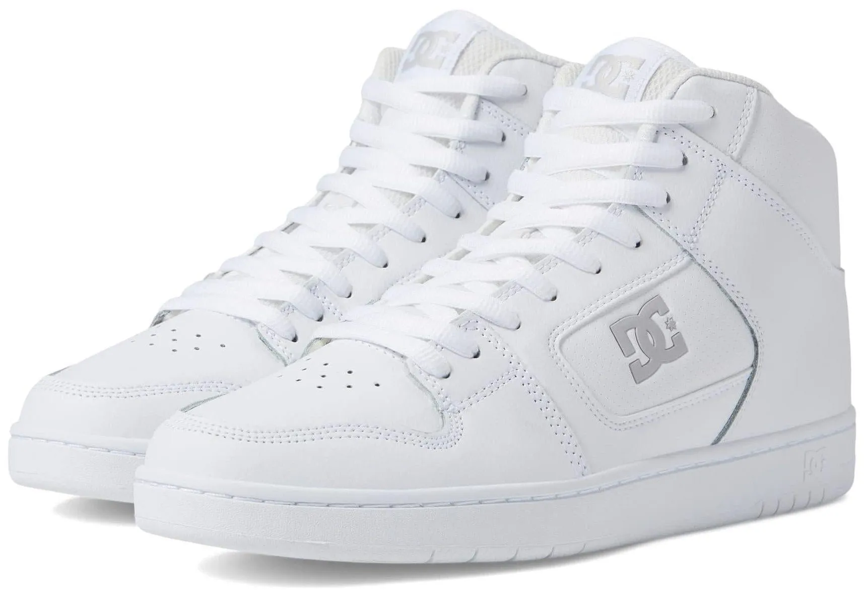 DC Manteca 4 Hi White Grey Mens Leather Skate Trainers