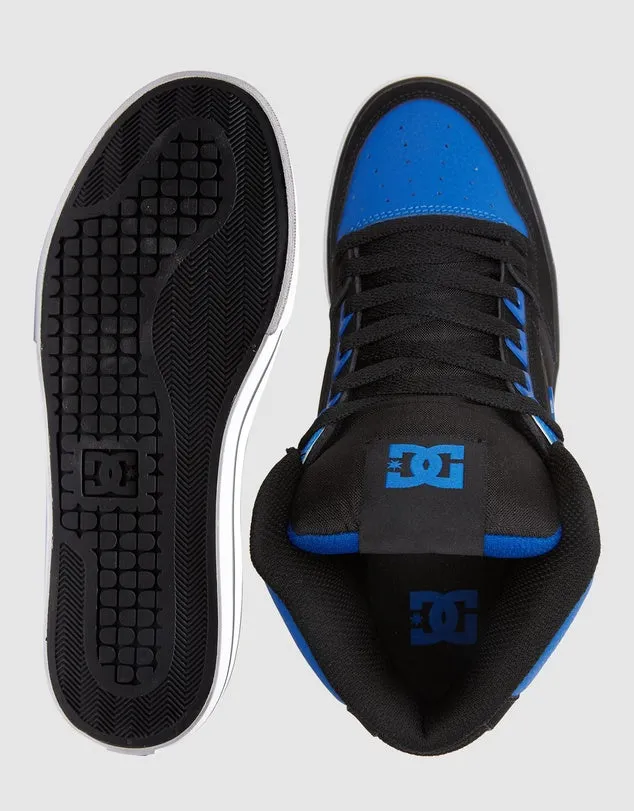 .DC Men Pure High Top (Black/Royal Blue) - (ADYS400043-BR4) - BR - R2L11 - L/P