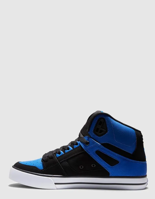 .DC Men Pure High Top (Black/Royal Blue) - (ADYS400043-BR4) - BR - R2L11 - L/P