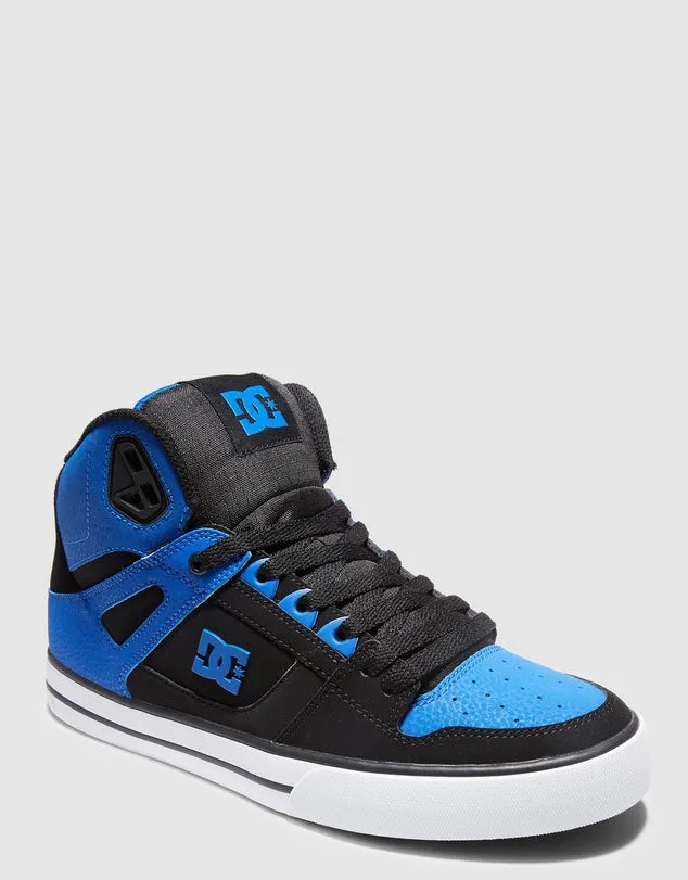 .DC Men Pure High Top (Black/Royal Blue) - (ADYS400043-BR4) - BR - R2L11 - L/P