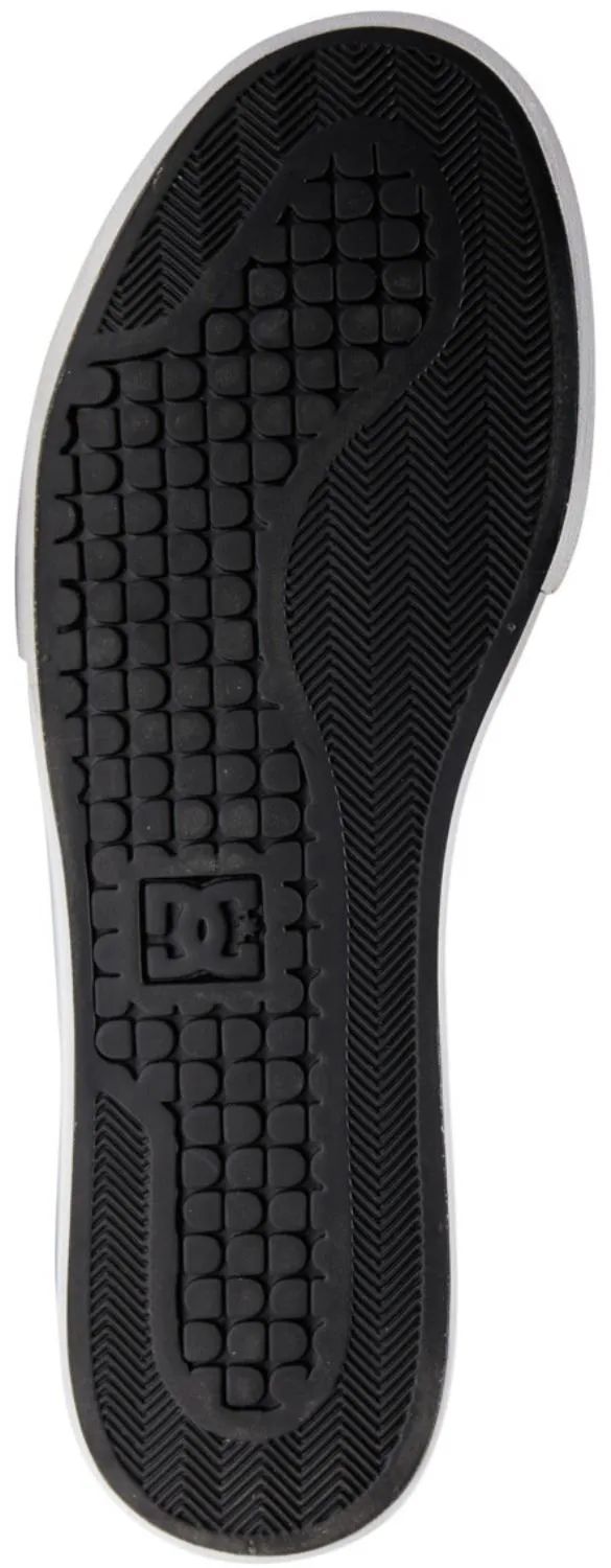 DC Pure High Top WC Black White Mens Leather Skate Trainers