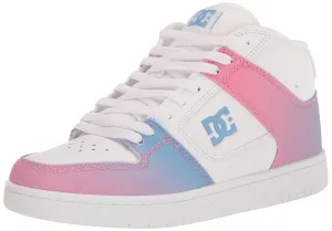 DC Women's Manteca 4 Mid High Top Casual Skate Shoe, SNOWCONE Gradient, 6.5