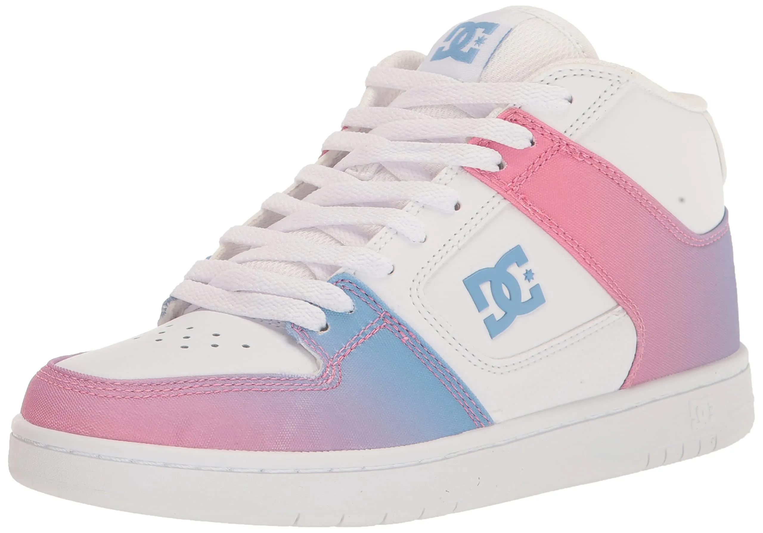 DC Women's Manteca 4 Mid High Top Casual Skate Shoe, SNOWCONE Gradient, 6.5