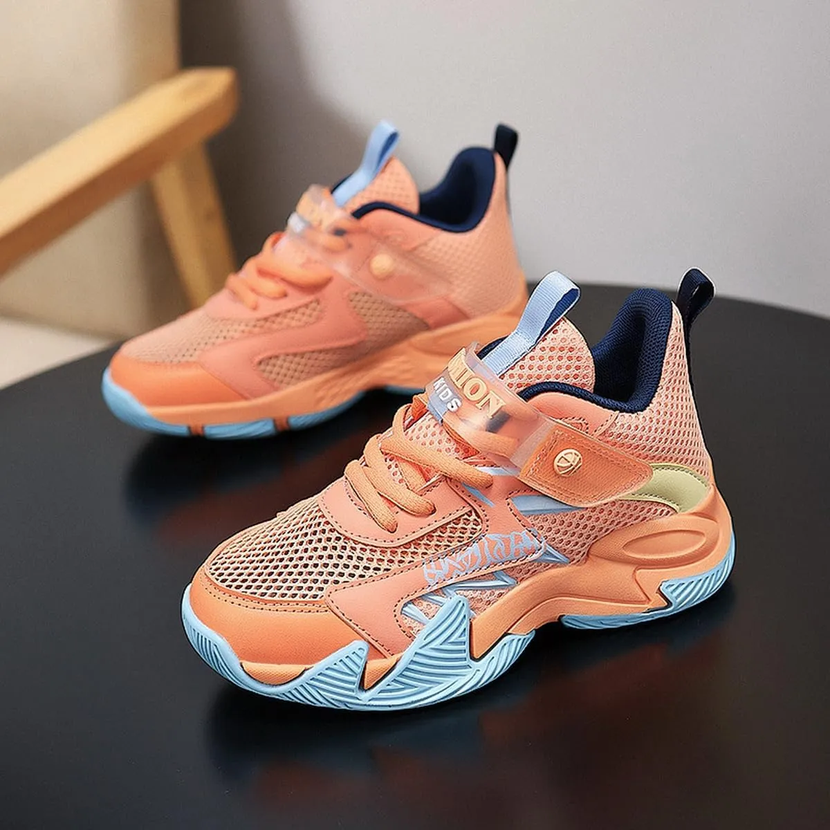 DHOVOR Boys Basketball Shoes Kids Fashion Sneakers Girls Athletic Walking Tennis Shoes for Little Kid/Big Kid