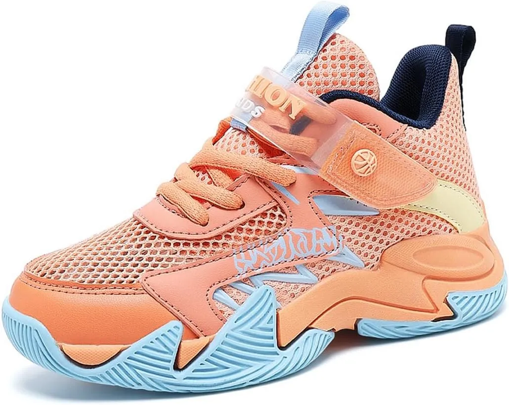 DHOVOR Boys Basketball Shoes Kids Fashion Sneakers Girls Athletic Walking Tennis Shoes for Little Kid/Big Kid