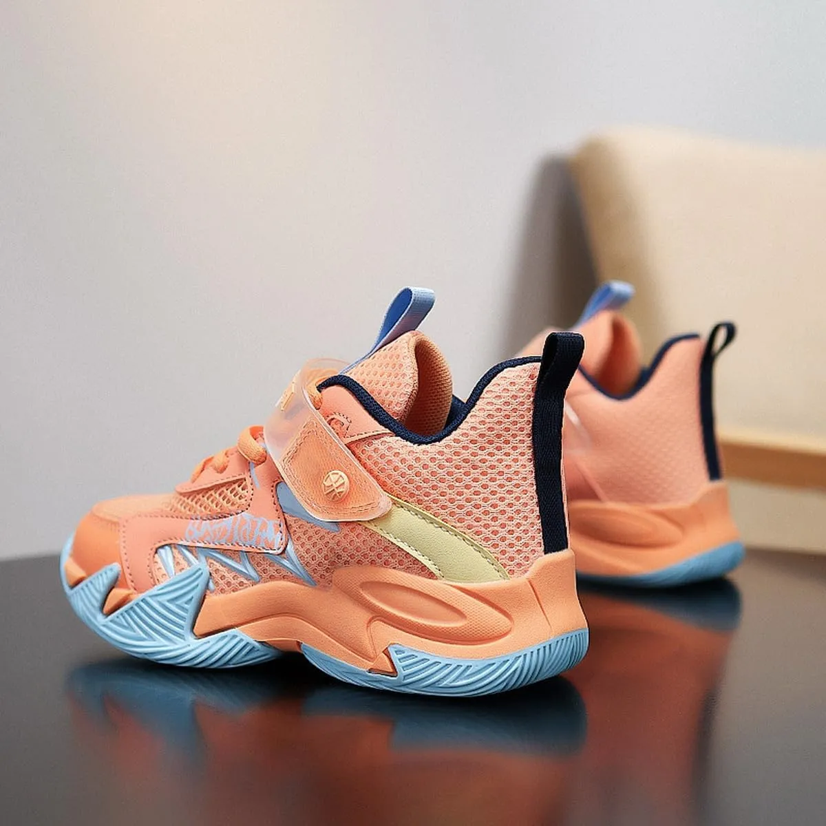 DHOVOR Boys Basketball Shoes Kids Fashion Sneakers Girls Athletic Walking Tennis Shoes for Little Kid/Big Kid