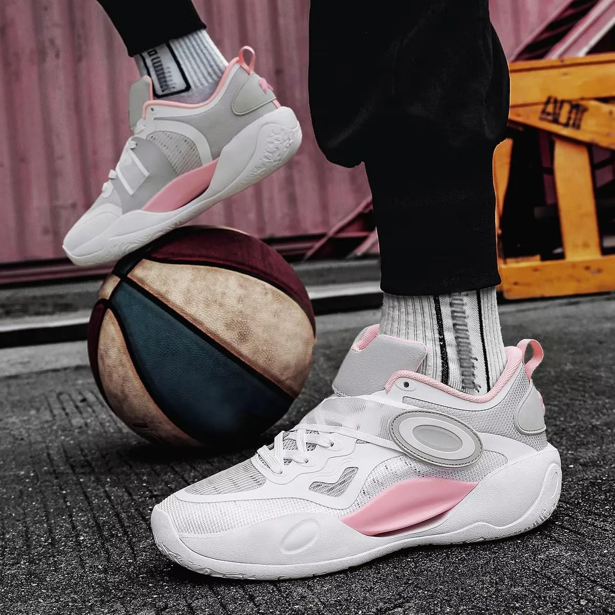 DHOVOR Womens Basketball Shoes, Non Slip Fashion Basketball Sneakers, High-Top Basketball Trainers, Tennis Shoes for Womens Outdoor and Indoor