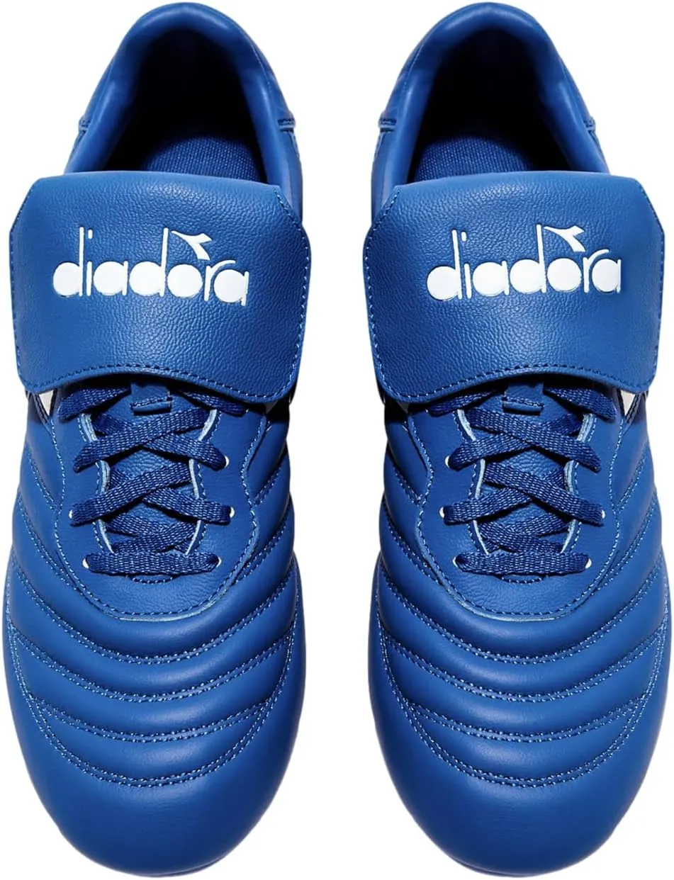 Diadora Brasil OG LT T MDPU Men's Firm Ground Soccer Shoes - Ultra-Soft Full Grain Leather, Water Resistant, Firm Ground Sole, Removable Insole