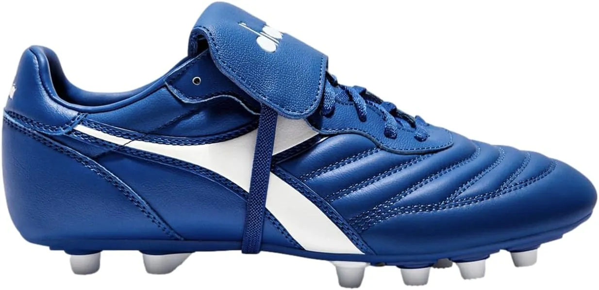Diadora Brasil OG LT T MDPU Men's Firm Ground Soccer Shoes - Ultra-Soft Full Grain Leather, Water Resistant, Firm Ground Sole, Removable Insole