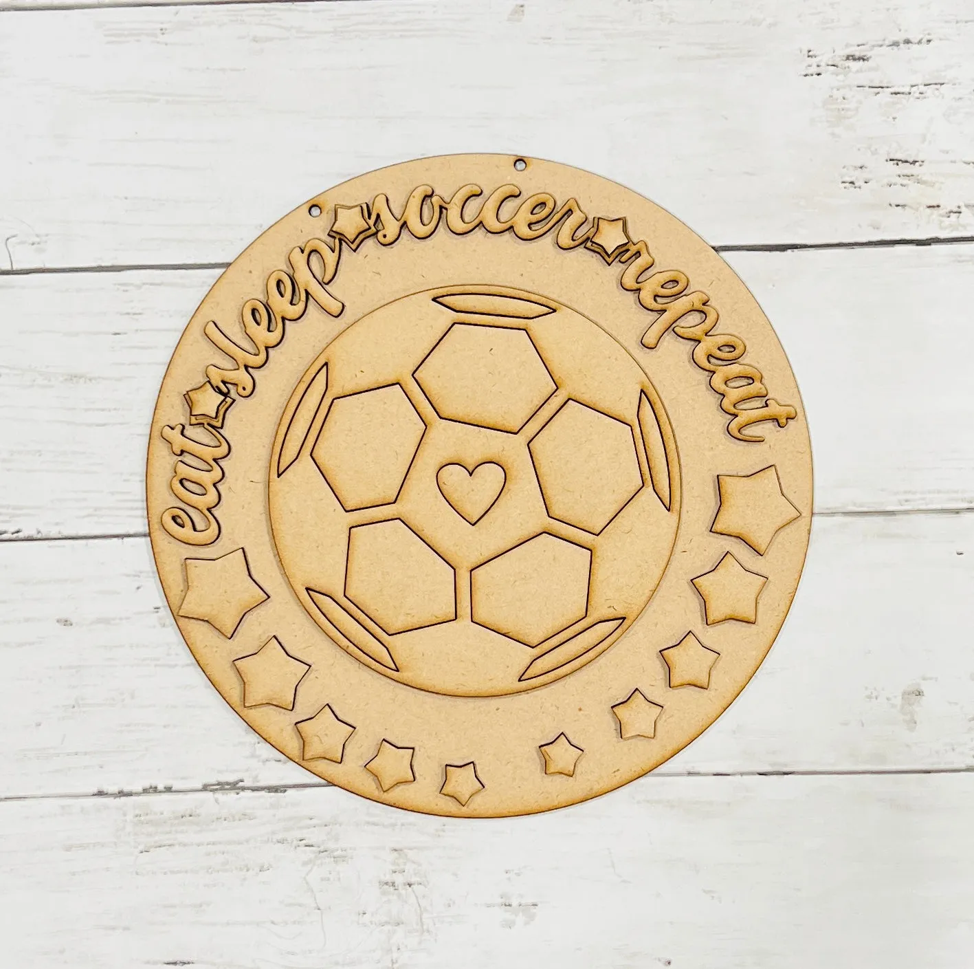 DIY- KIT- Soccer - Eat Sleep Soccer Repeat Youth Sign