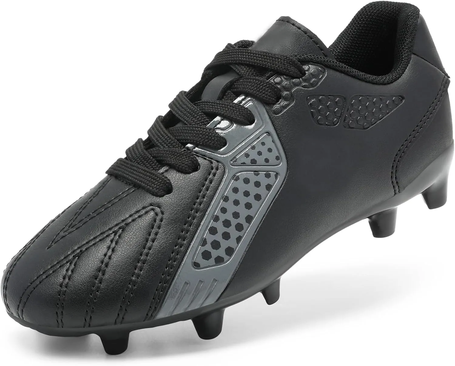 DREAM PAIRS Boys Girls Soccer Cleats Youth Firm Groud Classic Lightweight Football Shoes for Little/Big Kid