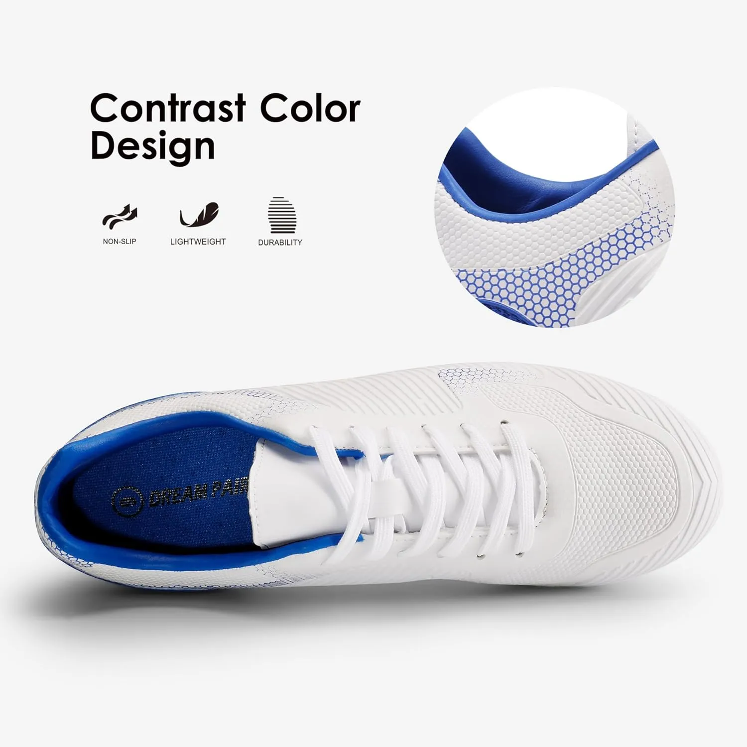 DREAM PAIRS Mens Firm Ground Soccer Cleats Soccer Shoes