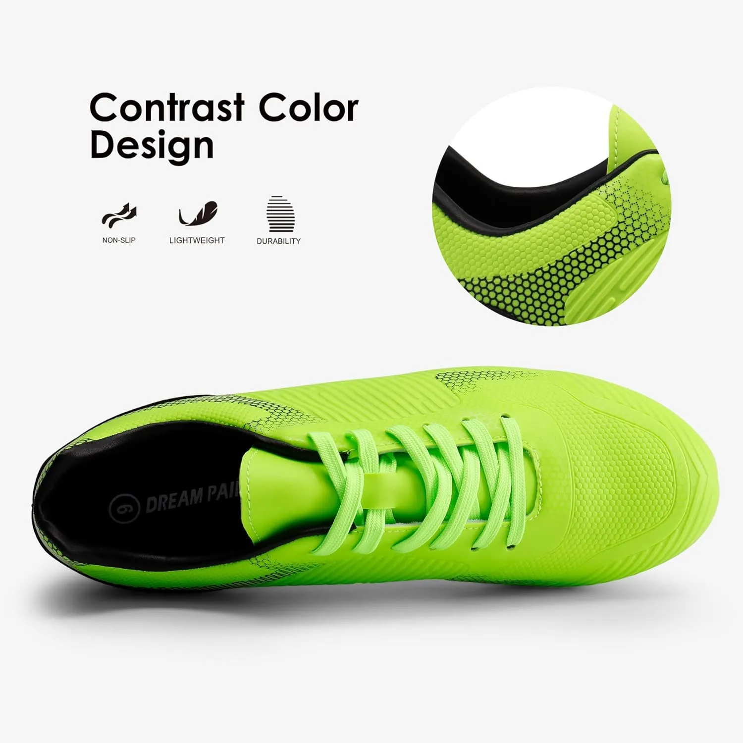 DREAM PAIRS Mens Firm Ground Soccer Cleats Soccer Shoes