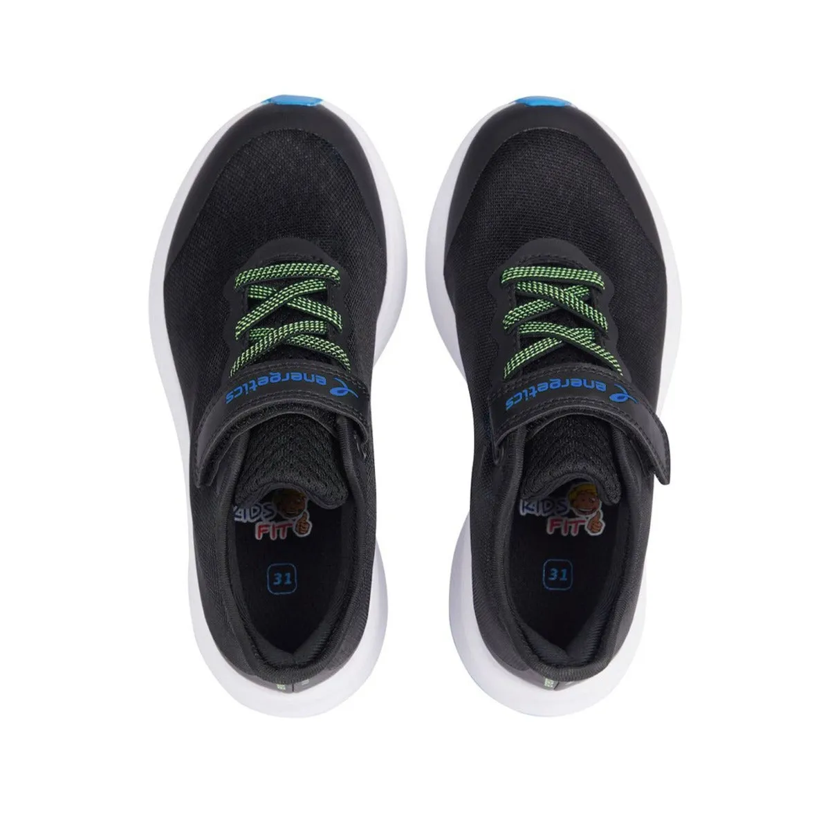 Energetics Running Running Shoes For Kids, Black & Blue