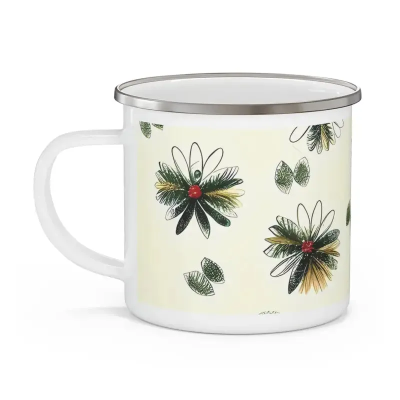 Epic Enamel Camping Mug with Nature Pattern