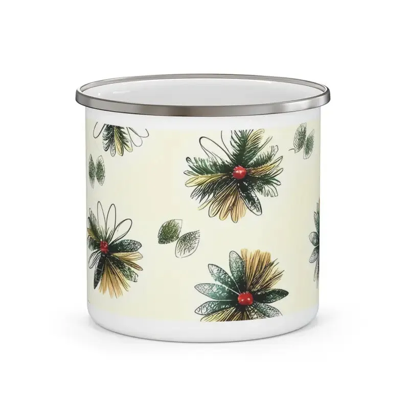 Epic Enamel Camping Mug with Nature Pattern