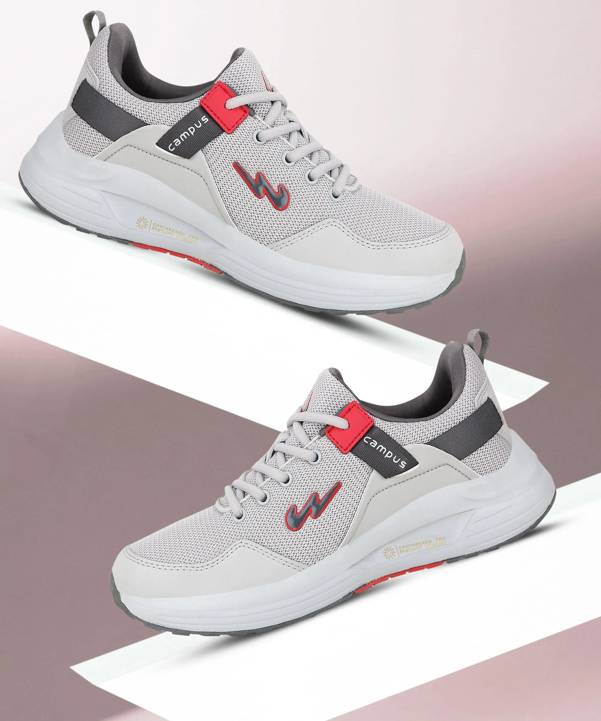 EUROPA Grey Men's Running Shoes