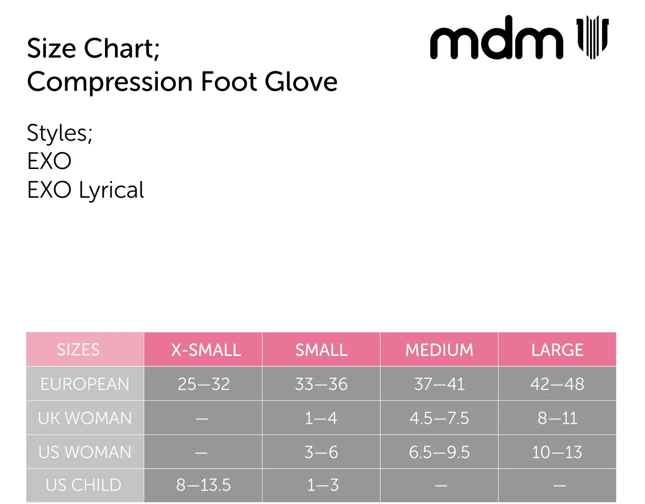 EXO Compression Foot Glove - Contemporary Shoes