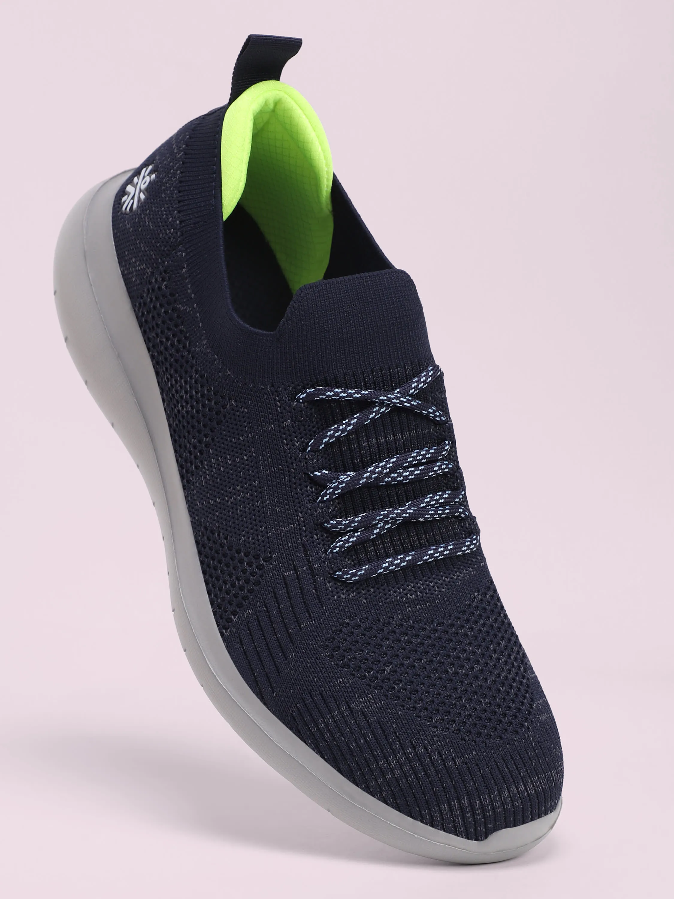 EZ  Step Men's Walking Shoes - Dark Blue/ Light Green