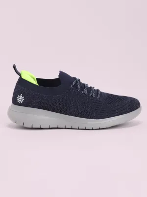 EZ  Step Men's Walking Shoes - Dark Blue/ Light Green