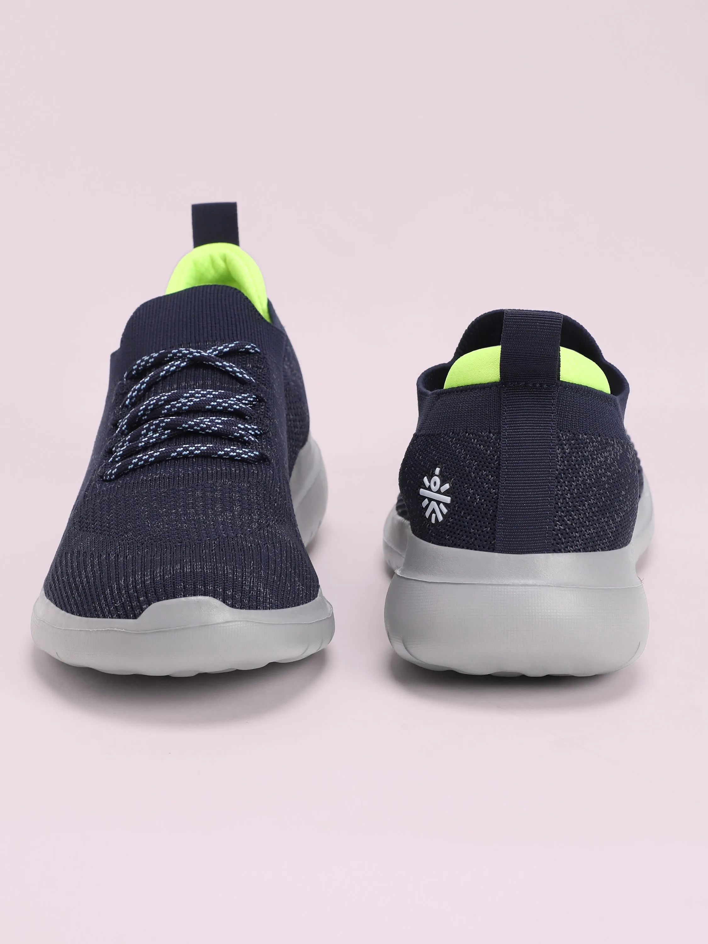 EZ  Step Men's Walking Shoes - Dark Blue/ Light Green
