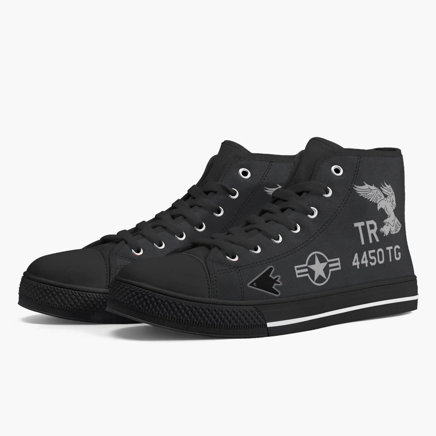 F-117 "Nighthawk" High Top Canvas Shoes