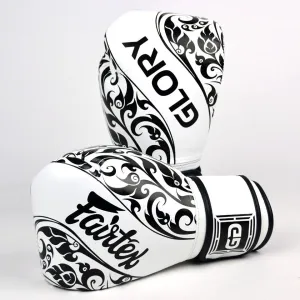 Fairtex X Glory Velcro Boxing Gloves LTD EDITION - White