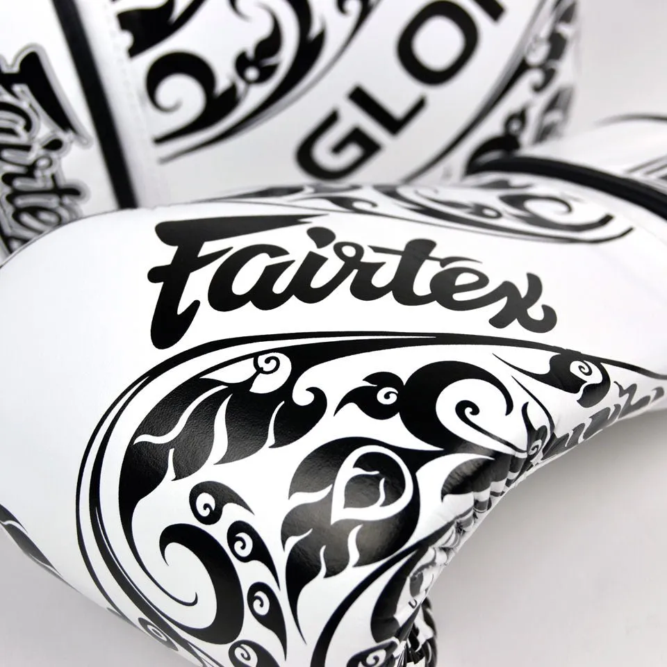 Fairtex X Glory Velcro Boxing Gloves LTD EDITION - White