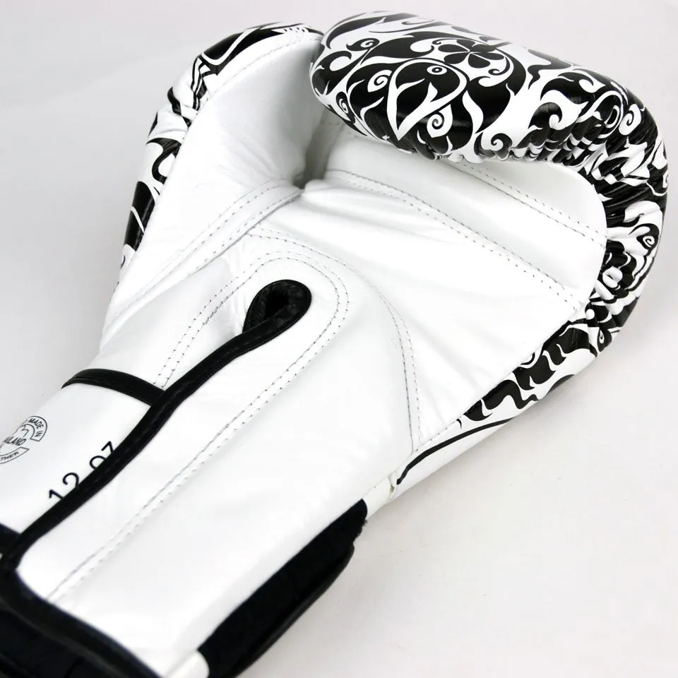 Fairtex X Glory Velcro Boxing Gloves LTD EDITION - White