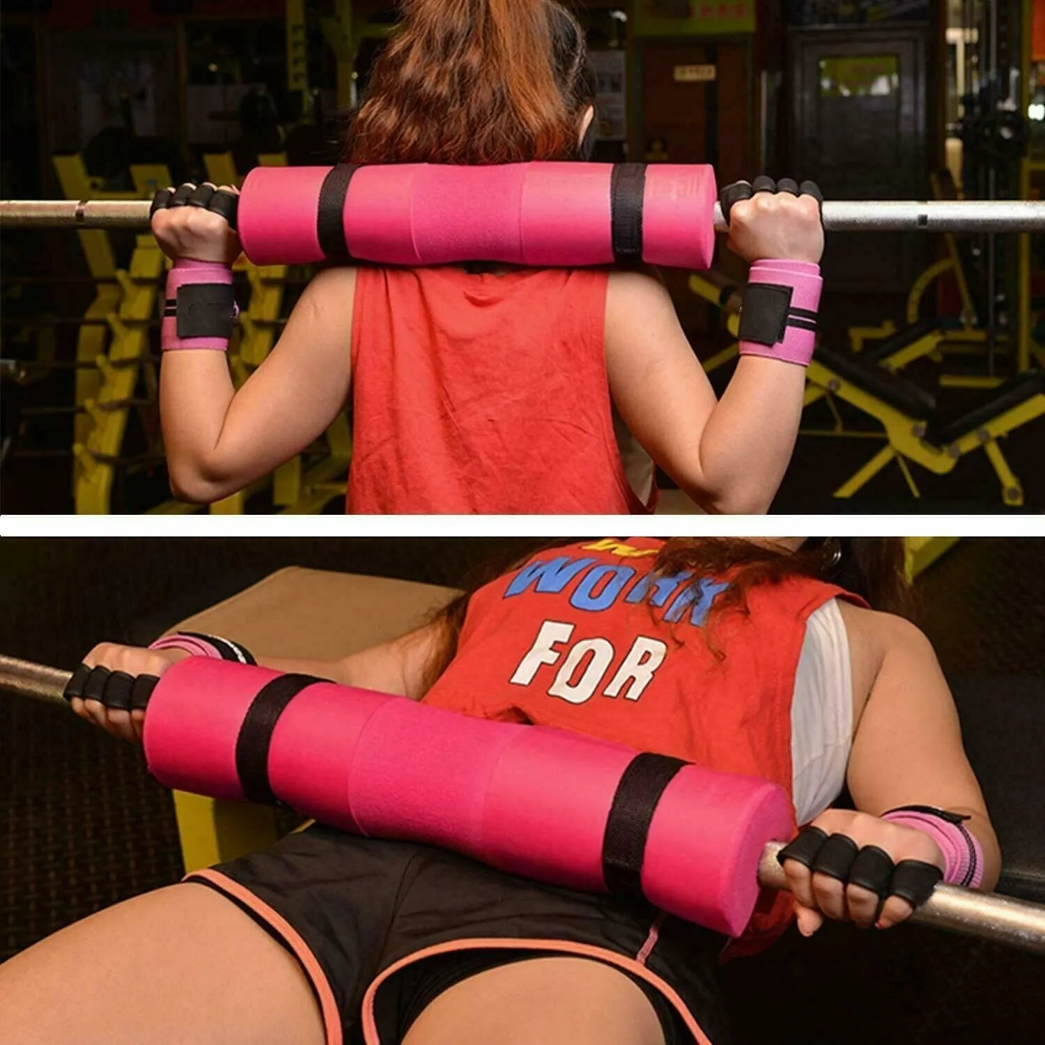 Fitness Weightlifting Barbell Pad - Neck & Shoulder Protective Pad - Great for Squats, Lunges, Hip Thrusts, Weight Lifting & More