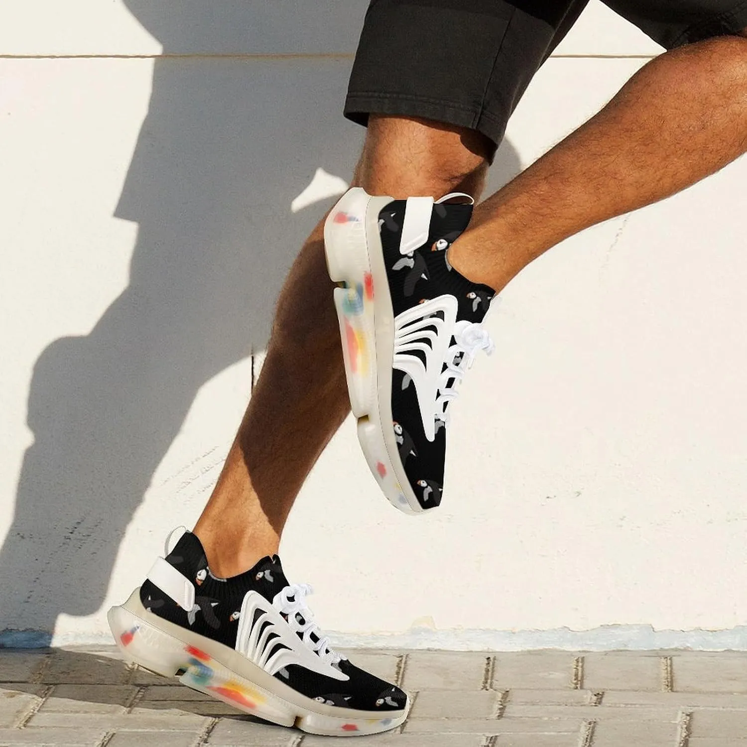 Flying Puffins Men's Running Shoes Lightweight Walking Shoe Breathable Sneaker