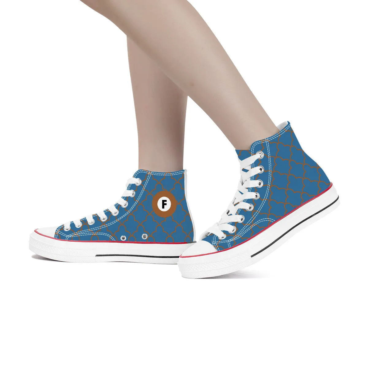Fukutoshin Line High Top Canvas Shoes