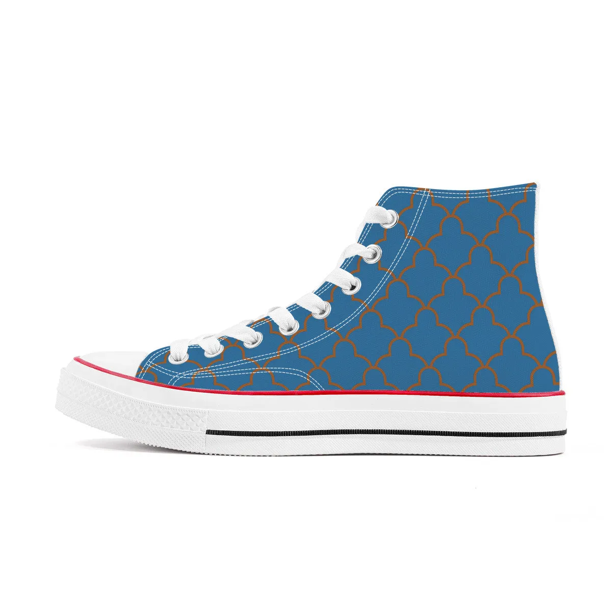 Fukutoshin Line High Top Canvas Shoes